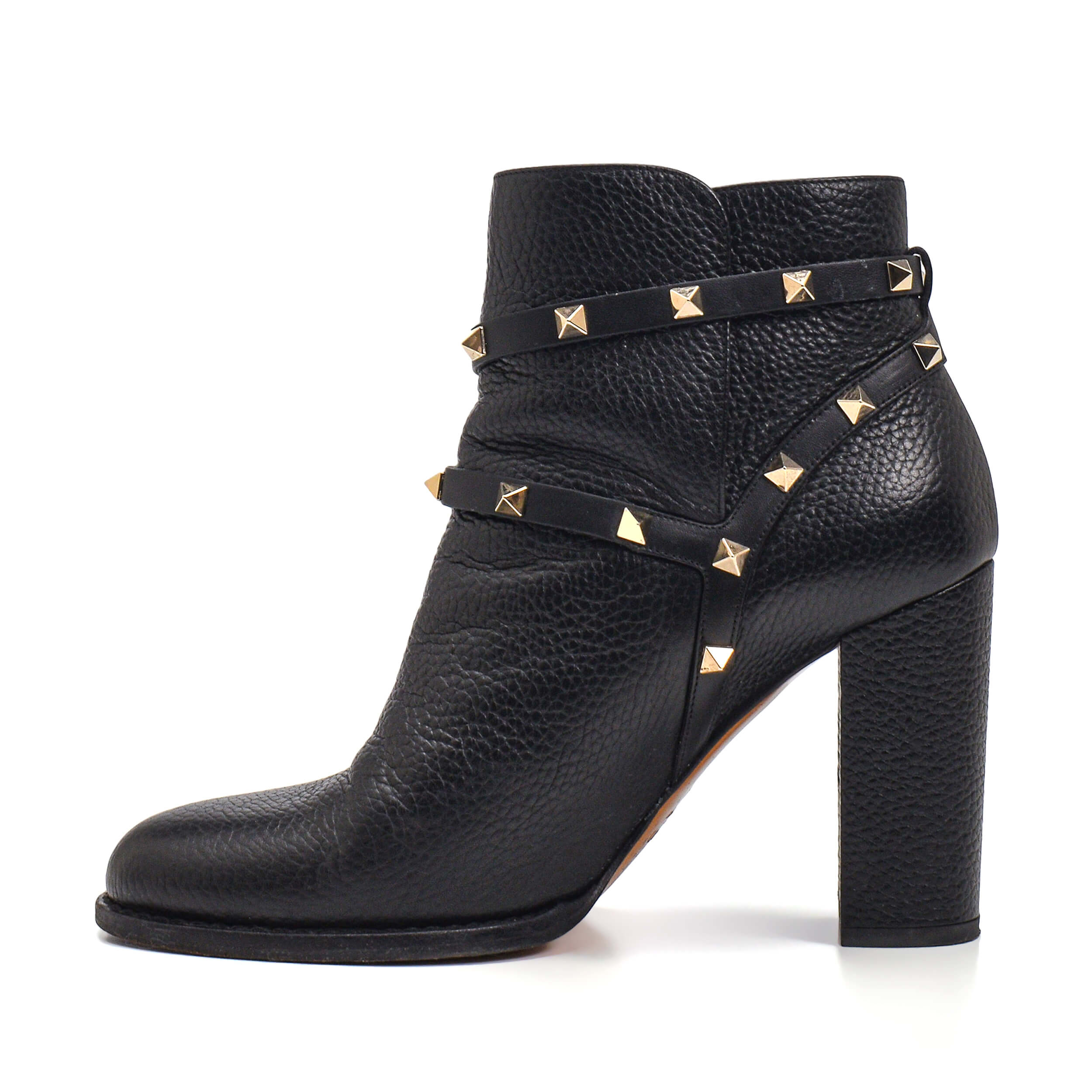 Valentino - Black Rockstud Bootie 